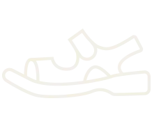 Water shoes icon showing recommended footwear for kayaking on the Little Miami River.